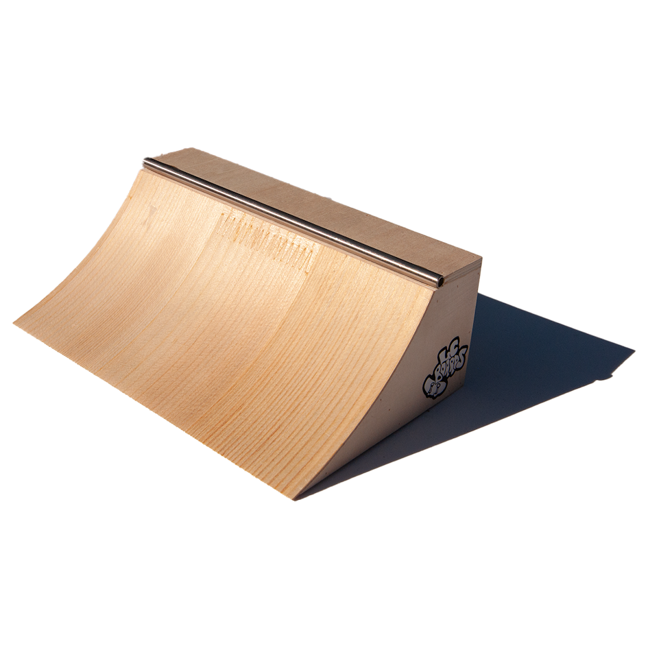 LC BOARDS FINGERBOARD QUARTER PIPE V2 WOOD RAMP LC Boards