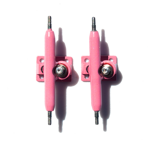 LC BOARDS FINGERBOARD 34MM TRUCKS PINK PRO SHAPED WITH LOCK NUTS