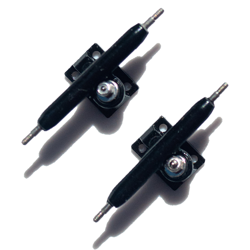LC BOARDS FINGERBOARD 34MM TRUCKS BLACK PRO SHAPED WITH LOCK NUTS