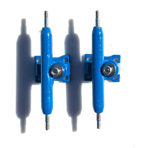LC BOARDS FINGERBOARD 34MM TRUCKS BLUE PRO SHAPED WITH LOCK NUTS
