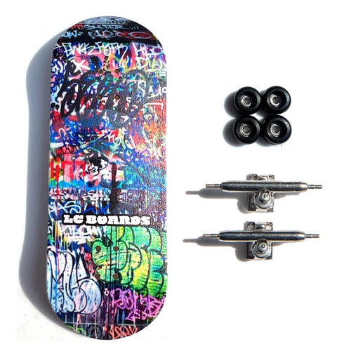 LC BOARDS FINGERBOARD 98X34 COMPLETE GRAFFITI GRAPHIC WITH FOAM GRIP TAPE LC BOARDS FINGERBOARD 98X34 COMPLETE GRAFFITI GRAPHIC WITH FOAM GRIP TAPE