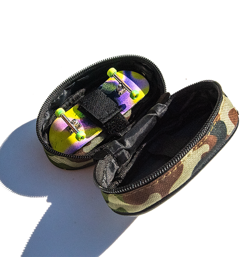 LC BOARDS FINGERBOARD BAG CARRYING CASE CAMO