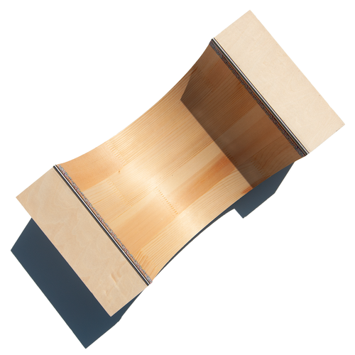 LC BOARDS FINGERBOARD MEGA HALF PIPE WOOD