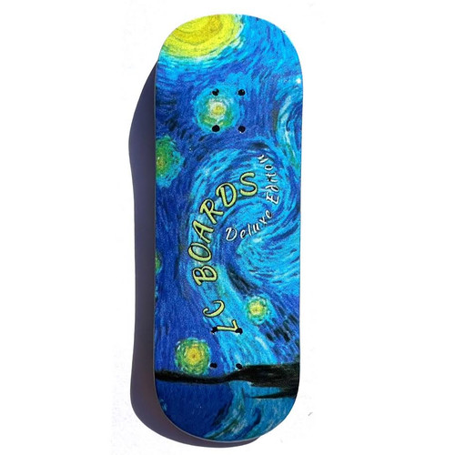 LC BOARDS FINGERBOARDS 98X32 STARRY NIGHT DELUXE DECK WITH GRIPTAPE