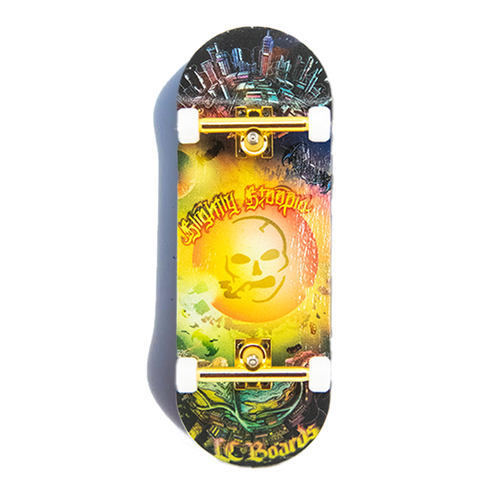 LC BOARDS X SLIGHTLY STOOPID 98X34 THE UPSIDE DOWN FINGERBOARD COMPLETE