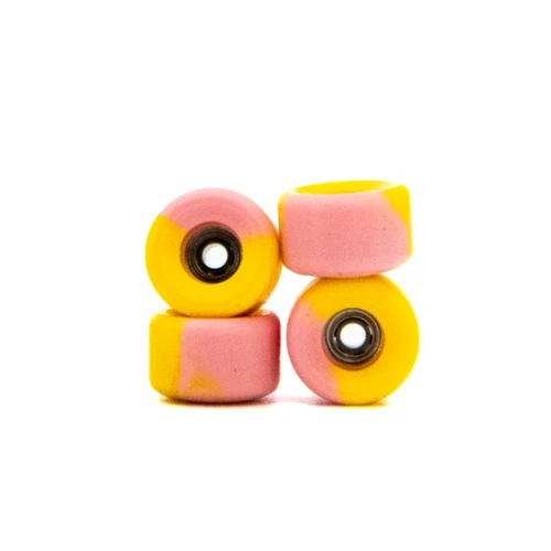 LC BOARDS FINGERBOARD 65D URETHANE BOWL WHEELS PEACH