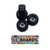 LC BOARDS FINGERBOARD WHEELS BLACK WITH BEARINGS CNC LATHED