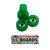 LC BOARDS FINGERBOARD WHEELS GREEN WITH BEARINGS