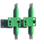 LC BOARDS FINGERBOARD 34MM TRUCKS GREEN PRO SHAPED WITH LOCK NUTS