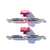 LC BOARDS FINGERBOARDS PRO V4 TRUCKS 34MM RED