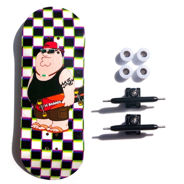 LC BOARDS FINGERBOARD COMPLETE 98X34 PETER GRAPHIC WITH FOAM GRIP