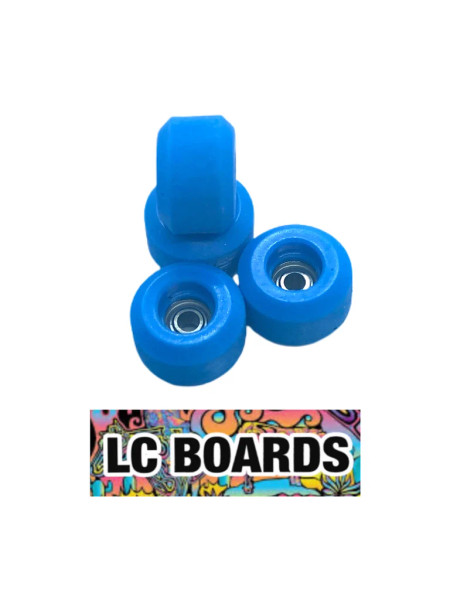 LC BOARDS FINGERBOARD URETHANE STREET WHEELS BLUE