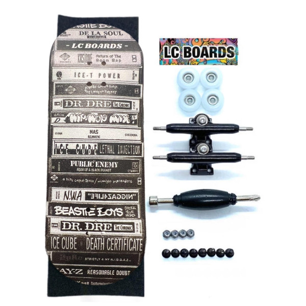 LC BOARDS 98x34 COMPLETE MIX-TAPE DECK GRAPHIC WITH FOAM GRIP