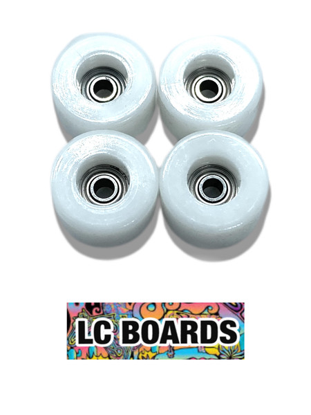 LC BOARDS FINGERBOARD 60D URETHANE BOWL SOFT WHEELS WHITE