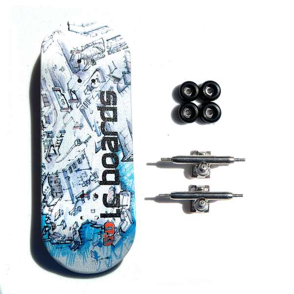 LC BOARDS 98X34 COMPLETE HARBORSIDE GRAPHIC FOAM GRIP TAPE