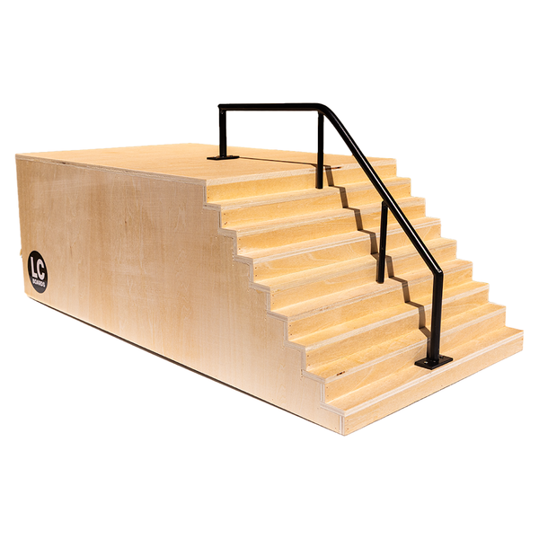 LC BOARDS FINGERBOARD MEGA 9 STAIR SET RAMP WOOD LC BOARDS FINGERBOARD MEGA 9 STAIR SET RAMP WOOD