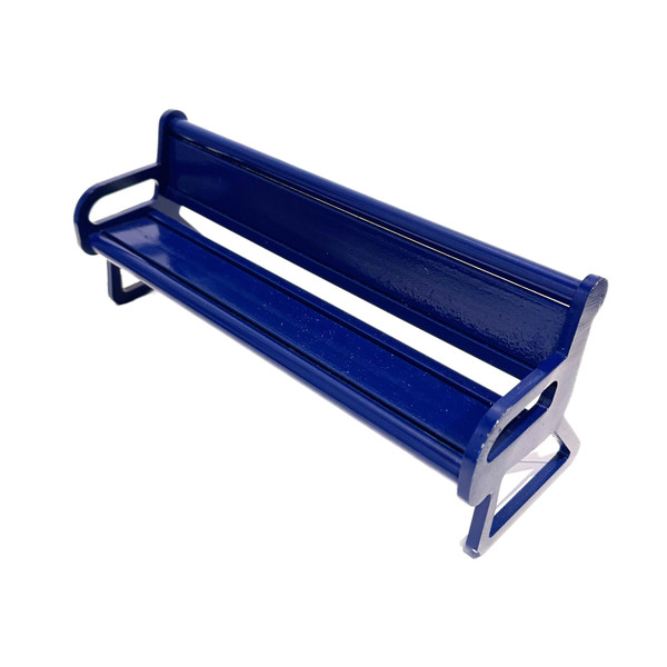 LC BOARDS FINGERBOARD METAL PARK BENCH RAMP BLUE