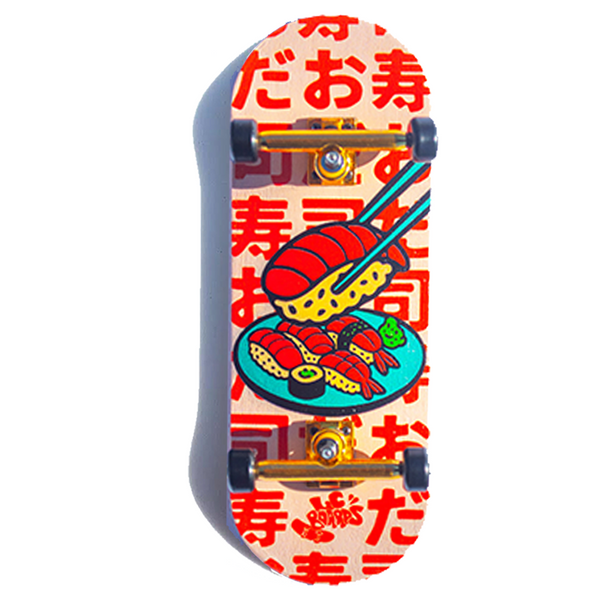 LC BOARDS 98X34 COMPLETE SNACK SERIES SUSHI GRAPHIC FOAM GRIP TAPE