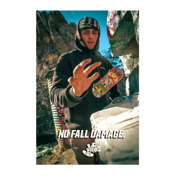 LC BOARDS FINGERBOARD NO FALL POSTER 18x12 GLOSSY HIGH DEFINITION