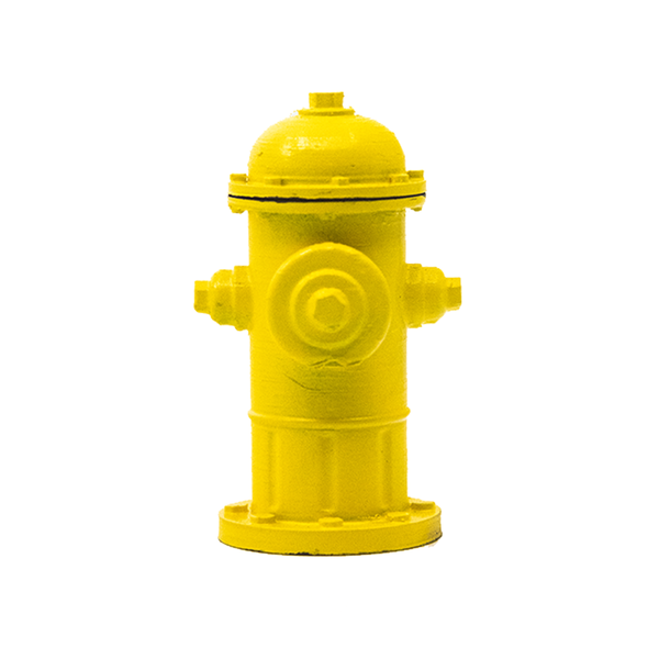 LC BOARDS YELLOW FIRE HYDRANT OBSTACLE 1/8 SCALE
