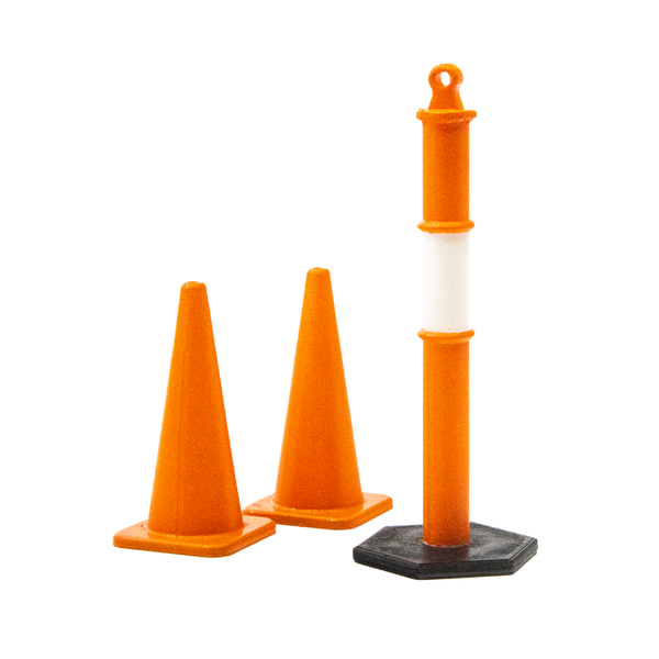 LC BOARDS TRAFFIC CONES SET OF 3