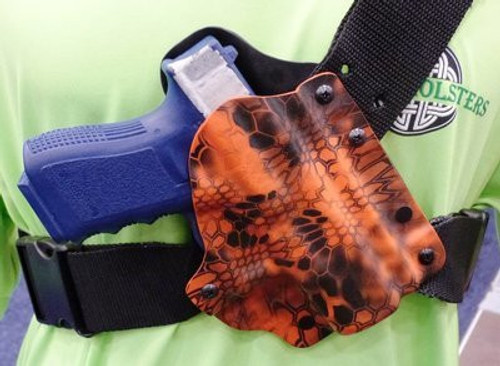 BFR Bandolier Holster, Havanna Brown with Belt Strap - Kahr Firearms Group