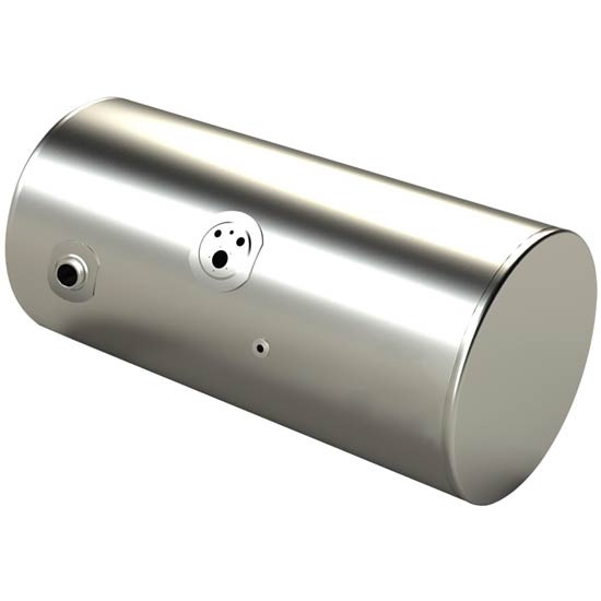 BESTfit Aluminum Fuel Tank 150 Gallon- 24.5 X 74 Inch- Rear Fill W/ Rear Manifold- Passenger Side  For Kenworth