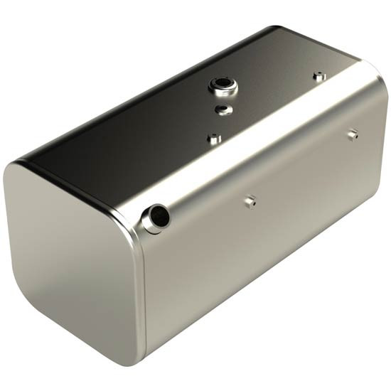 BESTfit Aluminum Rectangular Fuel Tank 55 Gallon 18 X 18.5 X 38 Inch- Rear Fill- Passenger Side For Freightliner