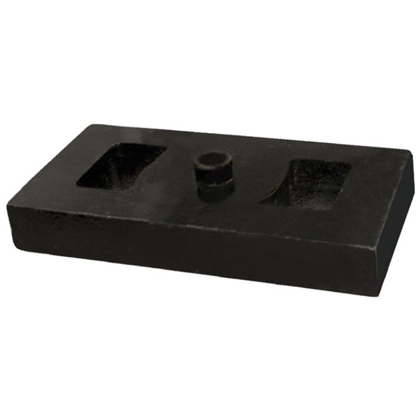 Spring Riser-Spacer Block 7 X 4 X 1 Inch With 3/4Inch Center Post