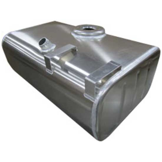 BESTfit Aluminum Fuel Tank 55 Gallon- 15.25 X 25 X 38 Inch- Center Fill W/ Small Rear Upper Step- Passenger Side For GMC