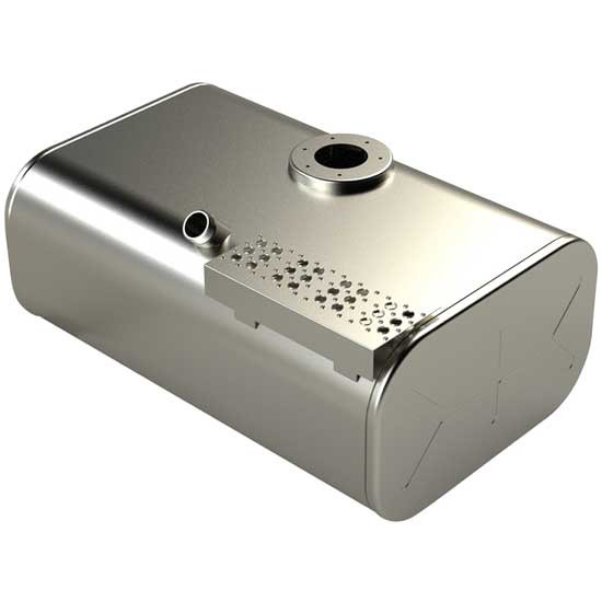BESTfit Aluminum Fuel Tank 55 Gallon- 15.25 X 25 X 38 Inch- Center Fill W/ Small Rear Upper Step- Passenger Side For GMC