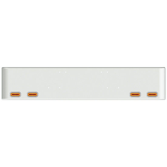 BESTfit 20 Inch Chrome Texas Rolled End Bumper W/ 4 Oval Amber/Clear LED Lights, Chrome Bezels