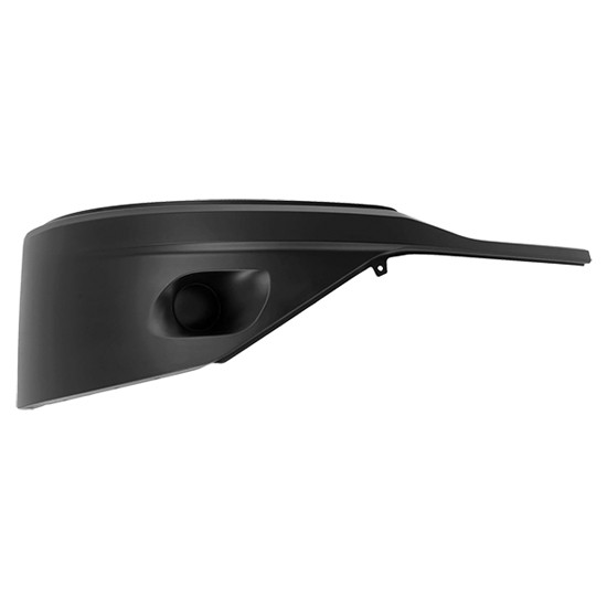 BESTfit Black Plastic Bumper End Cover W/ Fog Light Cut Out- Passenger Side For Kenworth T680 Gen II