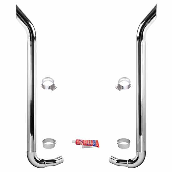 BESTfit 7 X 102 Inch Bull Hauler Exhaust Kit W/ K180-14764 Elbow For Kenworth T600, T800, W900B/L