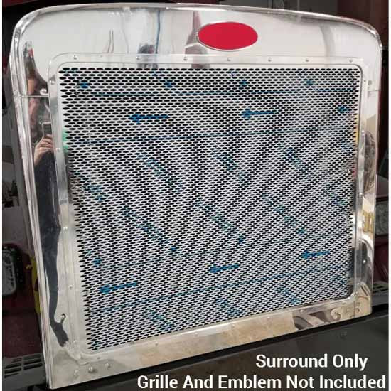 BESTfit 304 Stainless Steel Grille Surround For Peterbilt 379 Long Hood