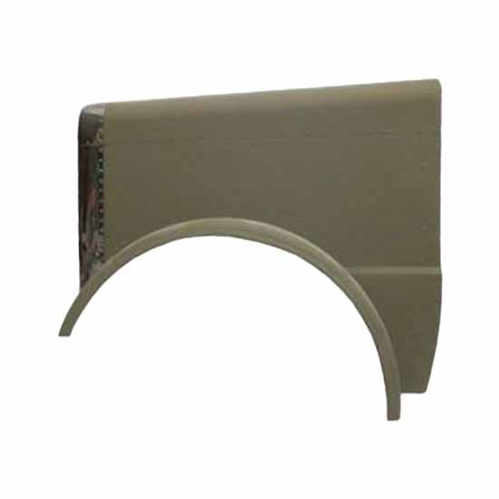 BESTfit Aluminum Hood W/ 65 Inch Centerline SS Grille & Fiberglass Fenders For Peterbilt 388, 389 123 BBC Car Hauler Only