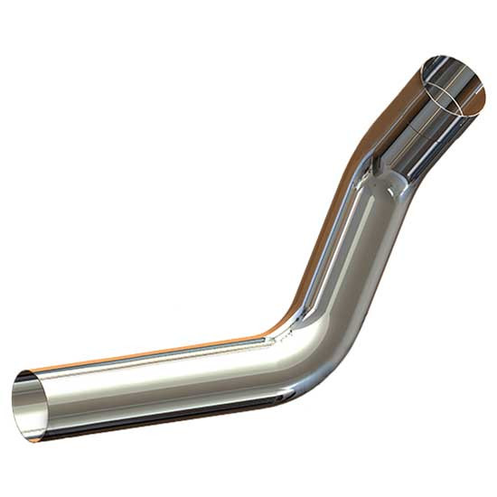 BESTfit Chrome Tapered Top Exhaust Elbow Passenger Side W/Multi Bend Design, 7 OD Inlet & 5 OD Outlet For Kenworth W900L/B AeroCab W/ 45 Inch Steps