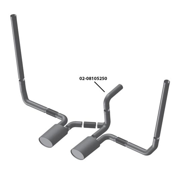 BESTfit 5 Inch OD 90 Degree Exhaust Elbow For Kenworth T600, T800,  W900 AeroCab W/ 45 Inch Boxes