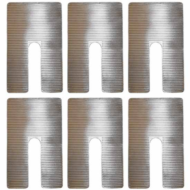 BESTfit Heavy Duty Aluminum Alloy Shims 4 Inch X 2.0 Degree - Set Of 6 For Peterbilt