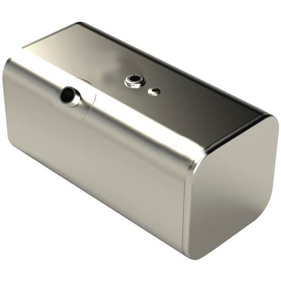 BESTfit Aluminum Rectangular Fuel Tank 92 Gallon 18 X 18.5 X 63.5 Inch- Rear Fill- Passenger Side For Freightliner