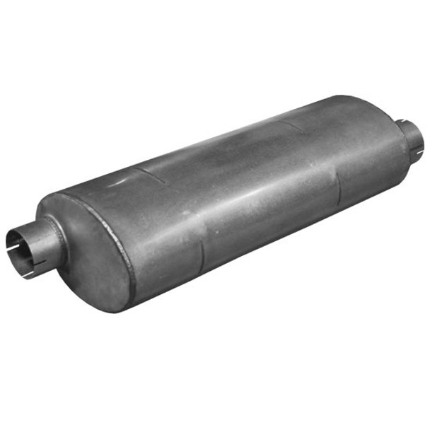 BESTfit 8.5 Diameter Oval Steel Muffler 3.5 ID / 4 ID X 32 Inch OAL For International DuraStar 4300 & 4400