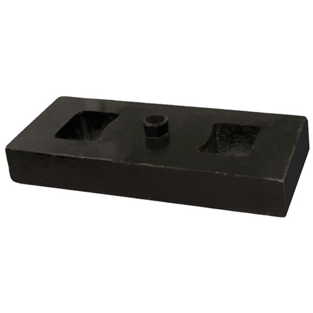 Spring Riser-Spacer Block 7 X 3 X 1 Inch With 9/16 Inch Center Post