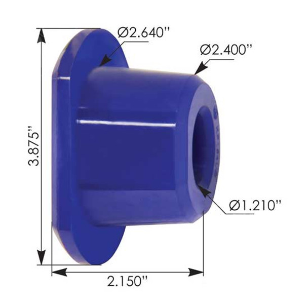 Holland 5th Wheel Bushing 3.875 X 2.150 Inch Polypropylene
