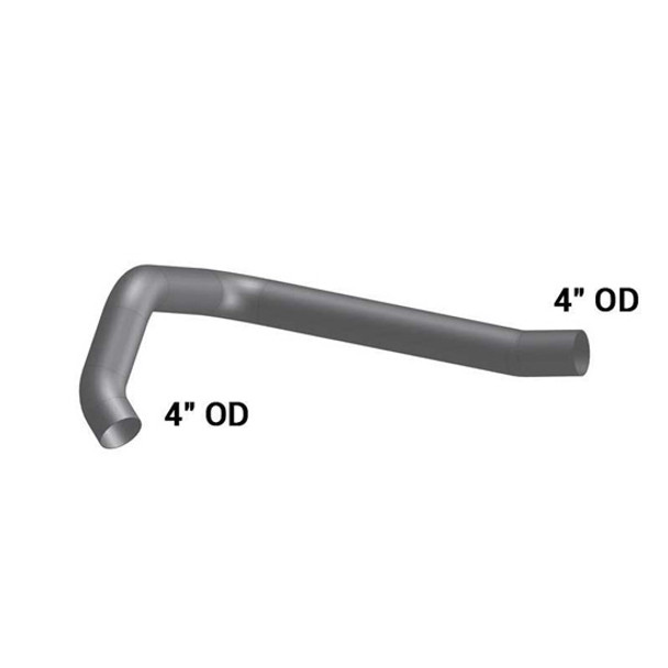 BESTfit 4 Inch OD / OD Multi-Bend Exhaust Elbow Below Muffler Replaces OE 4ME-4926 For Mack CH613, RD, R 1994 - 2004,
