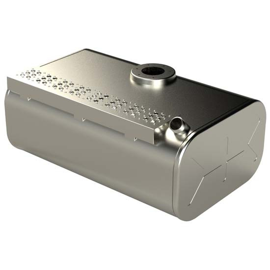BESTfit Aluminum Fuel Tank 55 Gallon- 15.25 X 25 X 38 Inch- Rear Fill W/ Large Front Upper Step- Driver Side For GMC