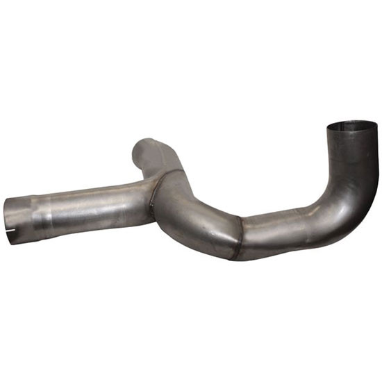 BESTfit 5 Inch Plain Economy Exhaust Y-Pipe Combo For Peterbilt 357, 378 Passenger Side W/ Hi Mount Exhaust