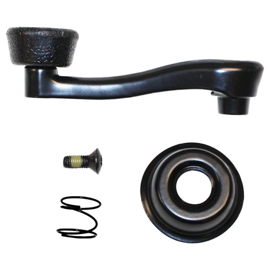 BESTfit Black Square Shaft Window Crank Handle Replaces K294370 For Kenworth T600, T800, W900B, W900L