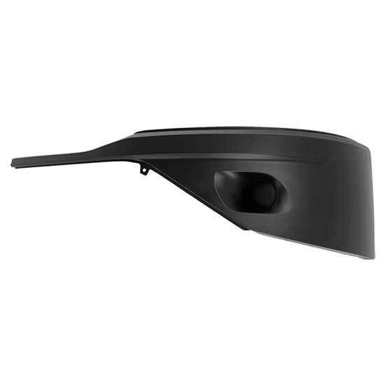 BESTfit Black Plastic Bumper End Cover W/ Fog Light Cut Out- Driver Side For Kenworth T680 Gen II