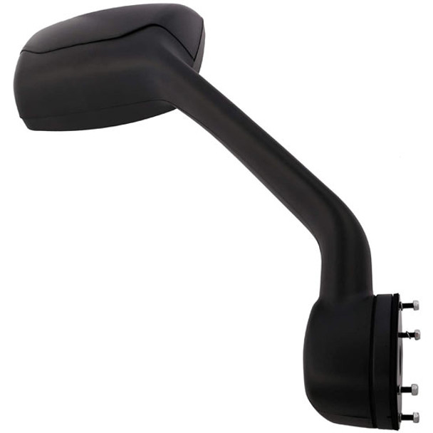 BESTfit Black Hood Mirror W/ Chrome Cover, Passenger Side For Kenworth T680, Peterbilt 579, 587