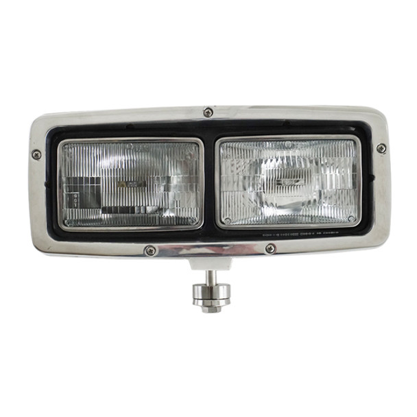 Dual Square Headlamp Assembly, Passenger Side For Peterbilt 359 1967-1987